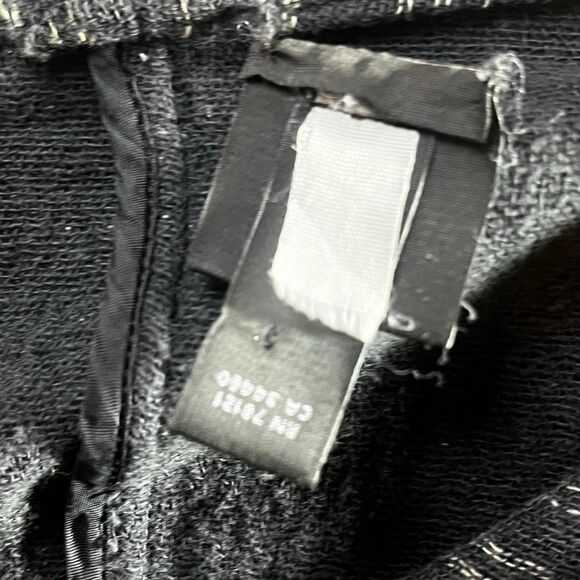 Eileen Fisher Lightweight Button Front Coatigan Long Sleeve Jacket Black XL - Picture 6 of 9